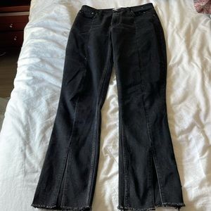Curve love split hem jeans
